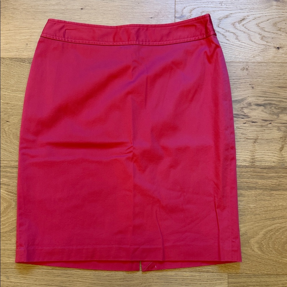 Brooks Brothers Classic Red Pencil Skirt
